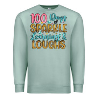 Seafoam 100 days of sparkle learning and loughs Premium Sweatshirt - Artiststas