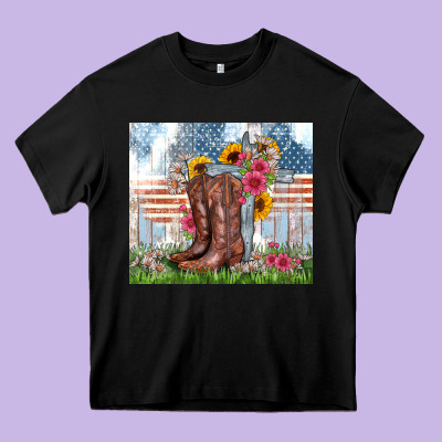 Christian Western Heavy Core Tee Designed By Zillion Design Studio