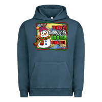 Pigment Midnight Navy theres snowbody cooler than me Urban Hoodie - CowGirlArtShop