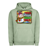 Pigment Oil Green theres snowbody cooler than me Urban Hoodie - CowGirlArtShop
