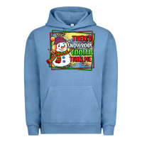 Pigment Pebble Blue theres snowbody cooler than me Urban Hoodie - CowGirlArtShop