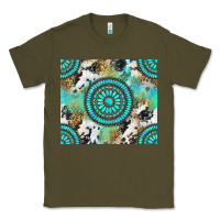 Army Green gemstone leopard cowhide Classic Tee - NancyCooperArtShop