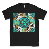 Black gemstone leopard cowhide Classic Tee - NancyCooperArtShop