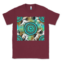 Burgundy gemstone leopard cowhide Classic Tee - NancyCooperArtShop