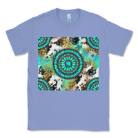 Colony Blue gemstone leopard cowhide Classic Tee - NancyCooperArtShop