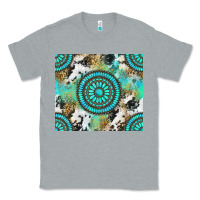 Heather Grey gemstone leopard cowhide Classic Tee - NancyCooperArtShop