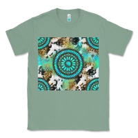 Sage gemstone leopard cowhide Classic Tee - NancyCooperArtShop