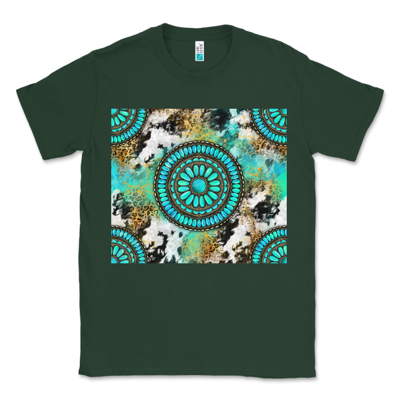 Gemstone Leopard Cowhide Classic Tee by NancyCooperArtShop | Teevron