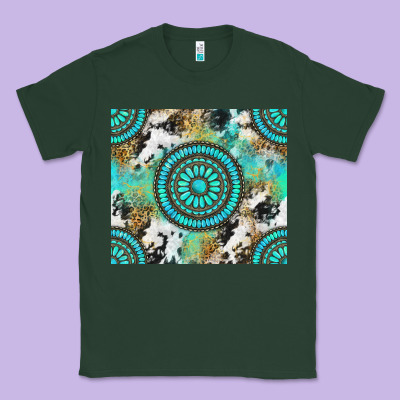 Gemstone Leopard Cowhide Classic Tee Designed By Nancycooperartshop