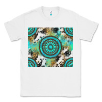 White gemstone leopard cowhide Classic Tee - NancyCooperArtShop