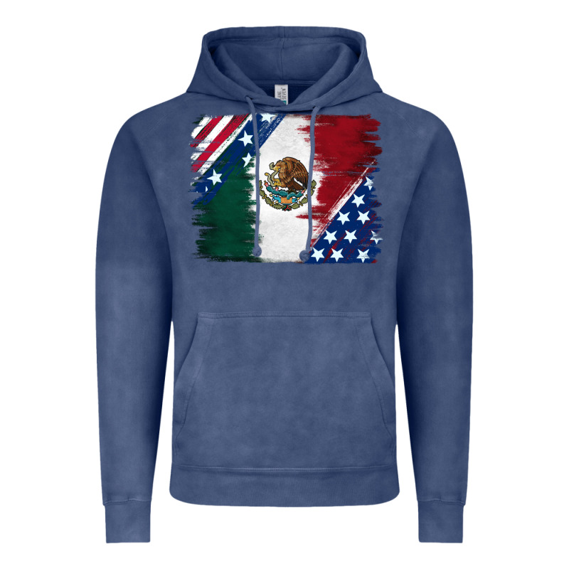 Mexican With American Flag Vintage Hoodie by RanaPortraitStore | Teevron