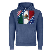 Vintage Denim Mexican With American Flag Vintage Hoodie - RanaPortraitStore