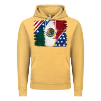 Vintage Mustard Mexican With American Flag Vintage Hoodie - RanaPortraitStore