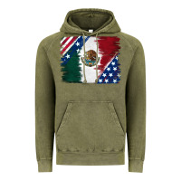 Vintage Olive Mexican With American Flag Vintage Hoodie - RanaPortraitStore