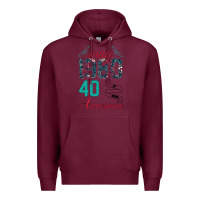 Burgundy Made In May 1980 40 Years Of Being Awesome Premium Hoodie - Bettercallsaul
