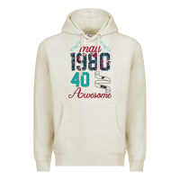 Oatmeal Heather Made In May 1980 40 Years Of Being Awesome Premium Hoodie - Bettercallsaul
