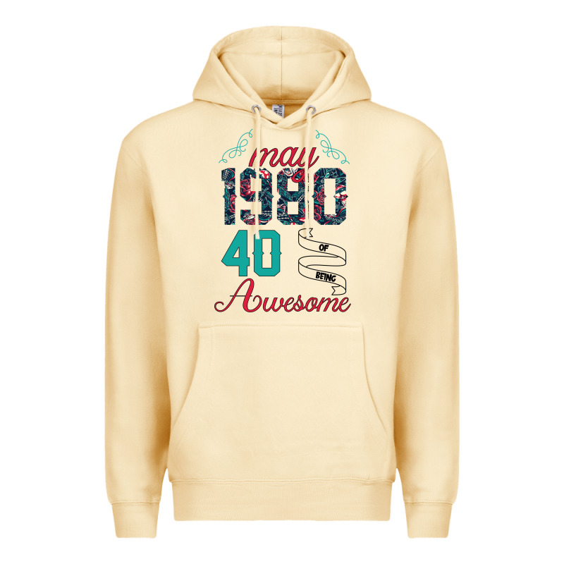 Made In May 1980 40 Years Of Being Awesome Premium Hoodie by Bettercallsaul | Teevron