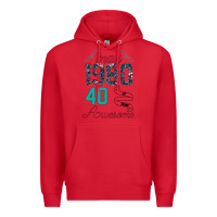 Red Made In May 1980 40 Years Of Being Awesome Premium Hoodie - Bettercallsaul