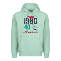 Seafoam Made In May 1980 40 Years Of Being Awesome Premium Hoodie - Bettercallsaul