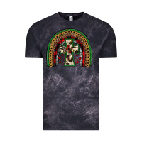 Cloud Black cross rainbow Vintage Tee - JahusDesignShop