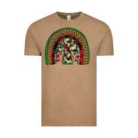 Vintage Coffee cross rainbow Vintage Tee - JahusDesignShop