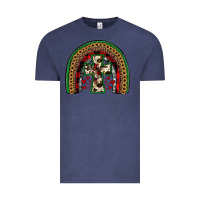 Vintage Denim cross rainbow Vintage Tee - JahusDesignShop