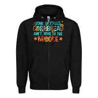 Black some of yalls cornbread aint done in the middle Zipper Hoodie - NancyCooperArtShop