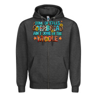 Charcoal Heather some of yalls cornbread aint done in the middle Zipper Hoodie - NancyCooperArtShop