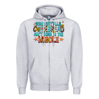 Heather Grey some of yalls cornbread aint done in the middle Zipper Hoodie - NancyCooperArtShop