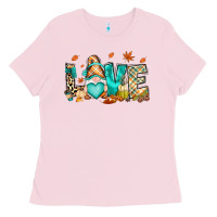 Bubblegum Pink But i think i love Fall most of all gnome Ladies Tee - RanaPortraitStore