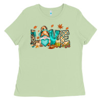 Matcha But i think i love Fall most of all gnome Ladies Tee - RanaPortraitStore