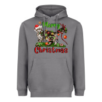 Storm maine coon cat merry christmas Heavyweight Hoodie - LillyAllenDesigns