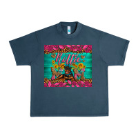 Midnight Navy Rottie mom with roses Urban Heavy Tee - Artiststas