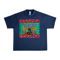 Navy Rottie mom with roses Urban Heavy Tee - Artiststas