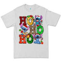 Dove Grey ho ho ho stitch Premium Tee - AdoDesignShop