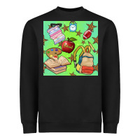 Black school seamless pattern Heavyweight Sweatshirt - BundleAndBundleShop