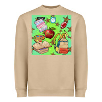 Mushroom school seamless pattern Heavyweight Sweatshirt - BundleAndBundleShop
