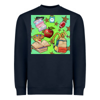 Navy school seamless pattern Heavyweight Sweatshirt - BundleAndBundleShop