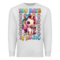 Oatmeal Heather 100 days of school unicorn Premium Sweatshirt - Artiststas