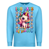 Ocean Blue 100 days of school unicorn Premium Sweatshirt - Artiststas