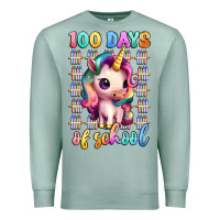Seafoam 100 days of school unicorn Premium Sweatshirt - Artiststas