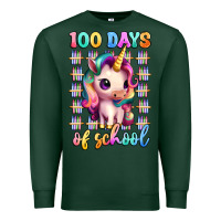 Sports Green 100 days of school unicorn Premium Sweatshirt - Artiststas