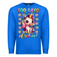 True Royal 100 days of school unicorn Premium Sweatshirt - Artiststas