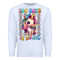 100 Days Of School Unicorn Premium Sweatshirt | Teevron