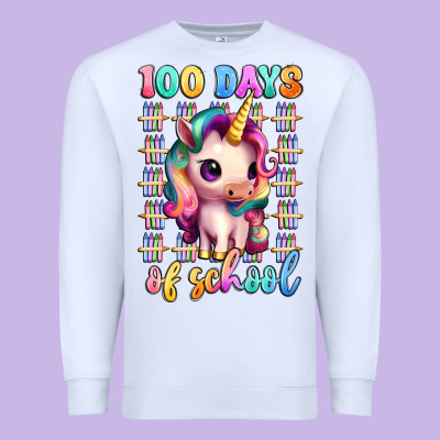 100 Days Of School Unicorn Premium Sweatshirt Designed By Artiststas