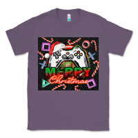 Lavender gamer merry christmas Classic Tee - NancyCooperArtShop