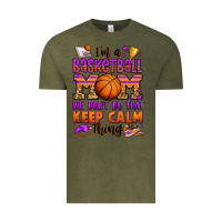 Vintage Olive i'm a baskeball mom we don't do that keep calm thi Vintage Tee - Jasminsmagicworld