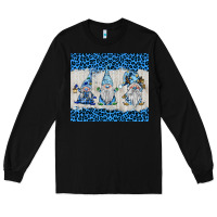 Black snowy christmas gnomes Long Sleeve Tee - BarkalooDesign