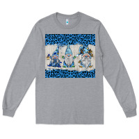 Heather Grey snowy christmas gnomes Long Sleeve Tee - BarkalooDesign