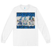 White snowy christmas gnomes Long Sleeve Tee - BarkalooDesign